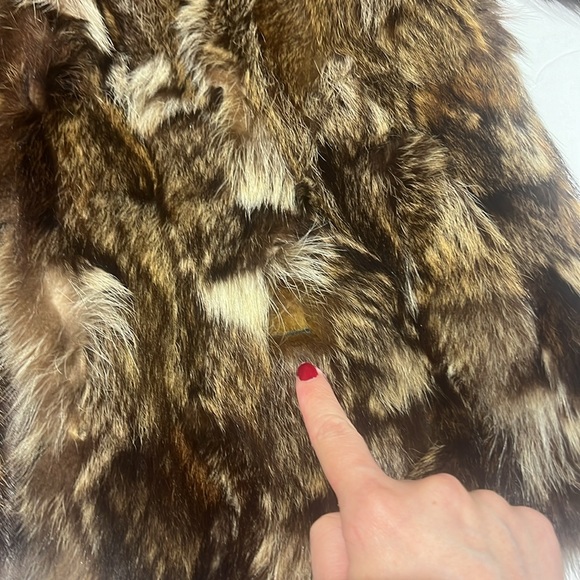 Genuine Fur Bomber Style Coat Size Small Medium Vintage Frankenberger’s - Picture 17 of 17